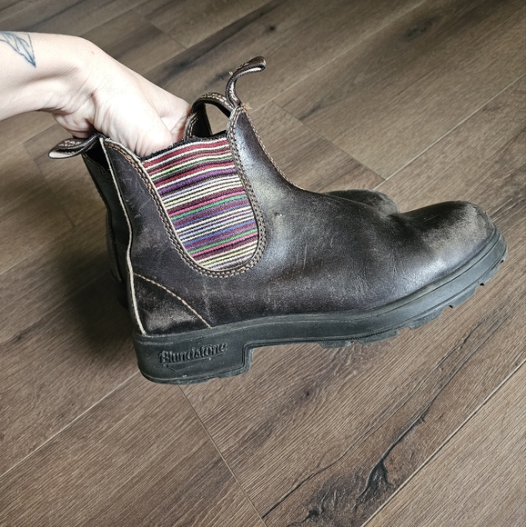 Blundstone 1409 Chelsea Boots Stout Brown Stripes - Picture 9 of 12